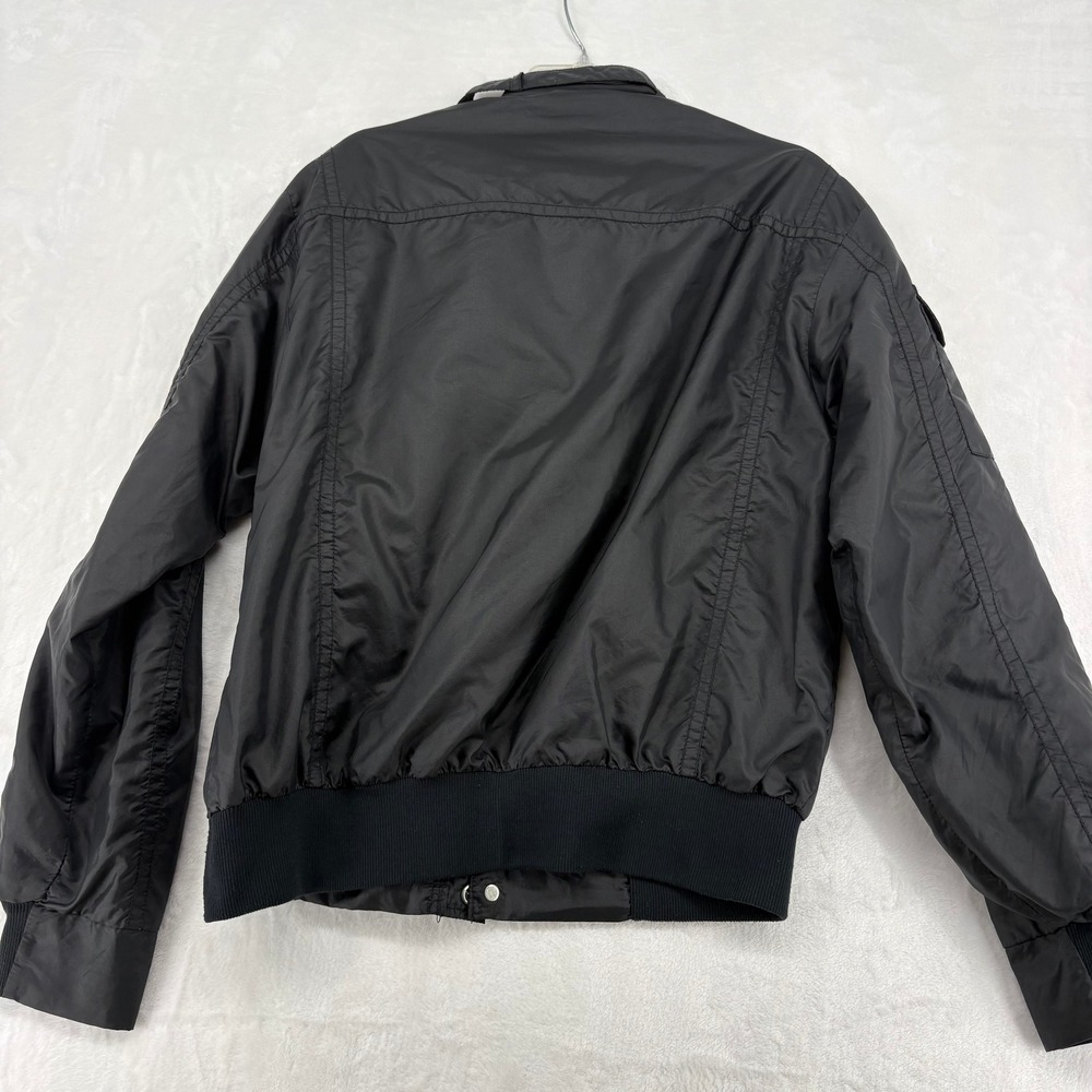 Swingster Bomber Jacket Mens Large Jacket Black Mac Tools Vintage Epaulets L - Picture 6 of 7